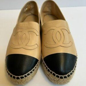 Chanel Lambskin CC Espadrille 39